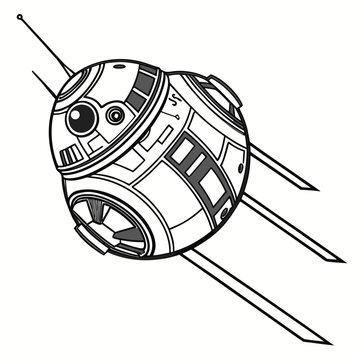 B B8 Droid Spacecraft robot Star Wars