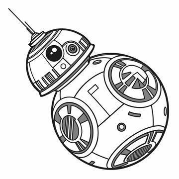 B B8 Droid Robot Star Wars spherical
