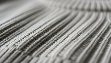 Close up textured pattern of knitted fabric with raised vertical lines creating an abstract background for fashion or textile concepts