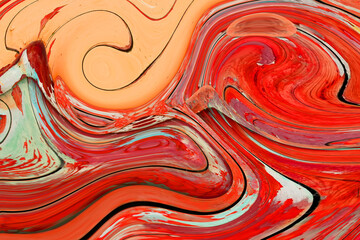 Multicolored abstract background on wood