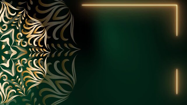 Continuous Motion Loop Gaia Sphere Mandala Ramadan Background