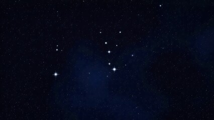 The Pleiades Star Cluster Also Known as the Seven Sisters in Night Sky.jpg