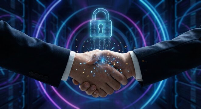 Secure business agreement with digital data