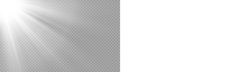 Fototapeta premium PNG transparent sunlight special lens flare light effect. Stock royalty free PNG image.