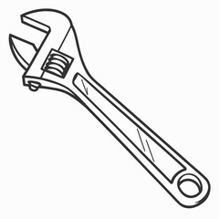 Obraz premium Adjustable wrench