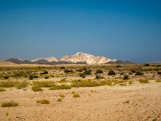 Landscape on the way from Ras al-Jinz to Sharqiya Sands (formerly known as Wahiba Sands).