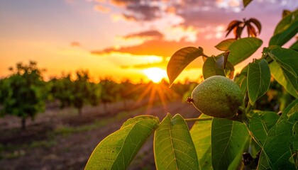 Walnut orchard plantation