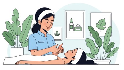 Spa Massage Therapy Relaxation Wellness Serene Green Decor Calming Atmosphere.jpg