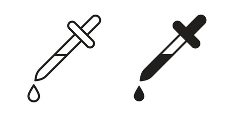 Naklejka premium Color picker icons suitable for infographics, websites and print media and interfaces. Line vector icon.