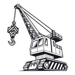 Industrial crane illustration