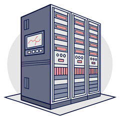 Server rack with monitoring