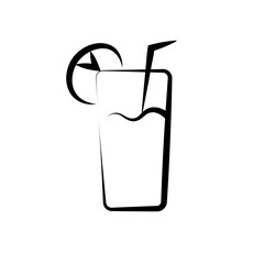 Summer Hand Drawing on element with white background