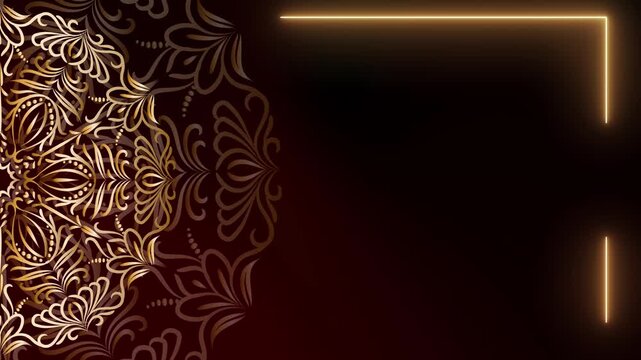 Soft Motion Loop Luna Zenith Mandala Ramadan Background