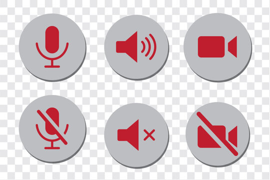 Sound control simplicity with mute options for your project sounds, volume up and down icons in a clean, modern style for apps and websites.