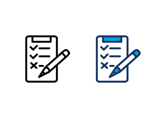 Fototapeta premium Assignment Icon Set Multiple Style Collection