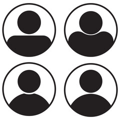 People icon set in trendy flat style. Persons symbol infographics website design, logo, app, UI isolated &ndash; for stock