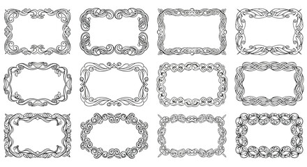 Collection of ornate frame designs