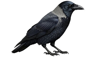 This black and grey bird, known as Corvus splendens, is an opportunistic scavenger living near human settlements.