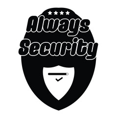 Abstract Always Security icon Vector