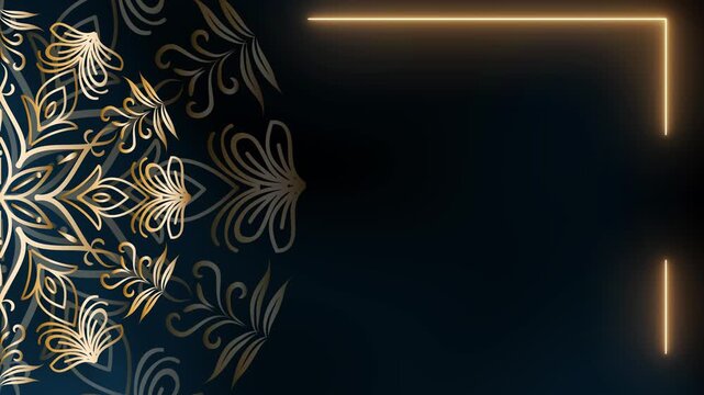 Soft Motion Loop Oceanic Pulse Mandala Ramadan Background