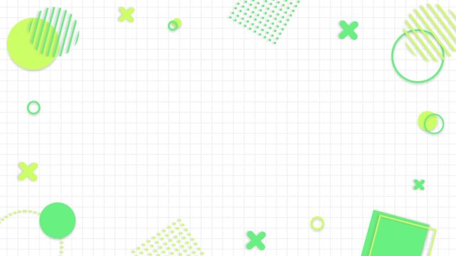 Cute and pop frame background with gradient geometric pattern