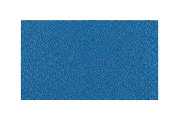Blue artificial turf texture for pickleball court. Sports surface background.