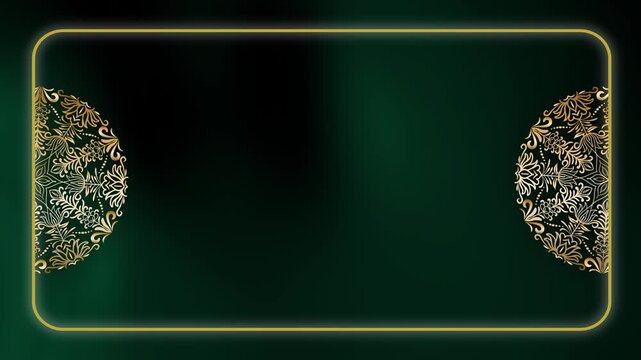 Dynamic Motion Loop Terra Root Mandala Ramadan Background