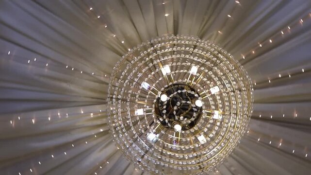 closeup shot of an elegant and beautiful chandelier