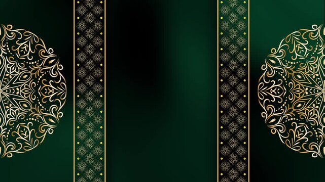 Soft Motion Loop Solaris Vortex Mandala Ramadan Background
