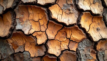 Detailed tree bark macro texture with natural rugged surface.