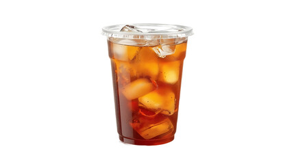 Iced tea in clear cup