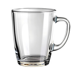 Glass Cup Transparent Empty Isolated On Transparent Background