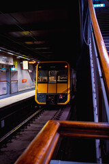 subway train in motion