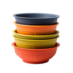 Silicone Mixing Bowl Collapsible Isolated On Transparent Background