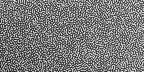 Abstract truing organic wallpaper Turing reaction diffusion monochrome seamless pattern with chaotic motion. Turing reaction diffusion monochrome seamless pattern with chaotic motion.