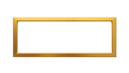 Empty golden picture frame