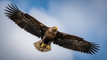 Fototapeta premium eagle, bird, flying, wings, freedom, wildlife, sky, nature, predator