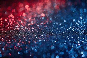Abstract patriotic red white and blue glitter sparkle background for voting, memorial, labor day and election