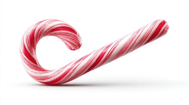 Candy cane on a white background