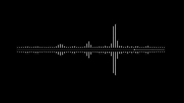 Audio Spectrum Animation Music Visualizer with Dynamic Sound Wave Equalizer