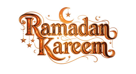 Obraz premium Ramadan Kareem Typography | Islamic Holiday Greeting | ramadan