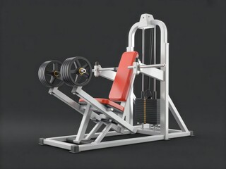 Leg press machine for strength training and exercise