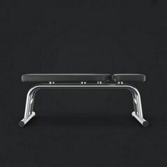 A sleek modern silver colored roof rack for vehicles with a black glass or plastic top