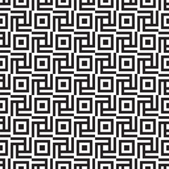 Geometric Meander Square Detailed Abstract Seamless Pattern Template