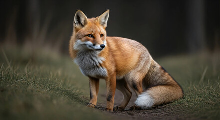 Fototapeta premium red fox 