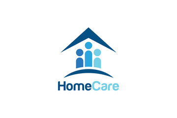 Compassionate Home Care Logo for Family and Community Care Brands, Friendly Home and Trustworthy Home Care Logo