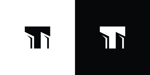 Fototapeta premium Letter T Building Logo Design for Real Estate, Architecture and Corporate Branding
