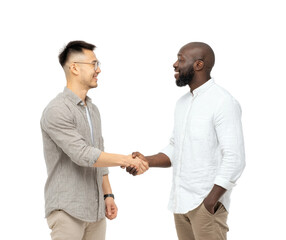 Networking event business professionals engage in handshake office motivational atmosphere, isolated on transparent background, png