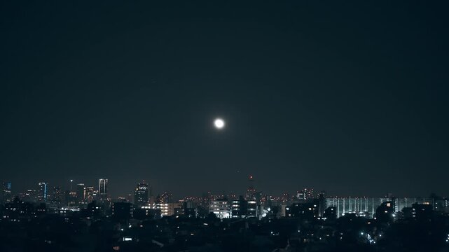 東京　夜景　景色　マンション　ビル群