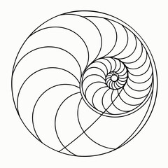 Obraz premium Minimal Spiral Rhythm 1